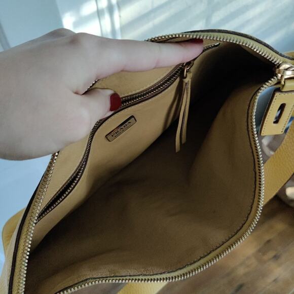 Vintage Authentic Prada Camel Leather Shoulder Bag - Picture 7 of 8